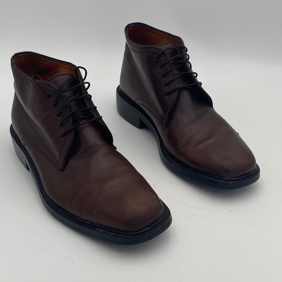 Cole haan Men's Brown Leather ankle boot Shoes mens 11M casual office retro Y2K - Picture 1 of 16